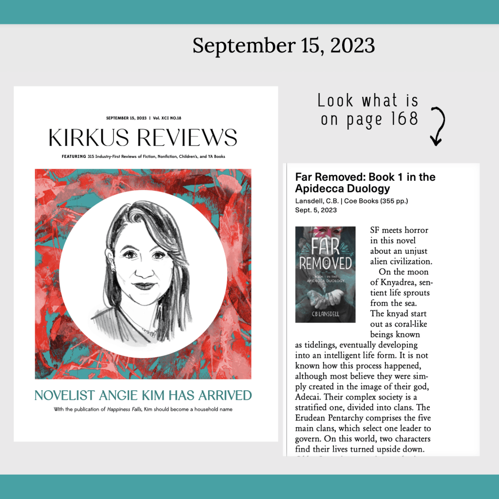Kirkus Reviews magazine layout.